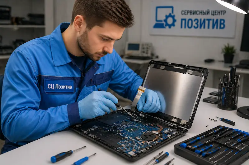 Ремонт шлейфа матрицы ноутбука в Солнечногорске