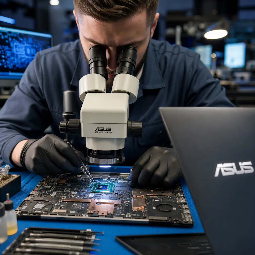 Замена видеокарты ноутбука Asus в Солнечногорске