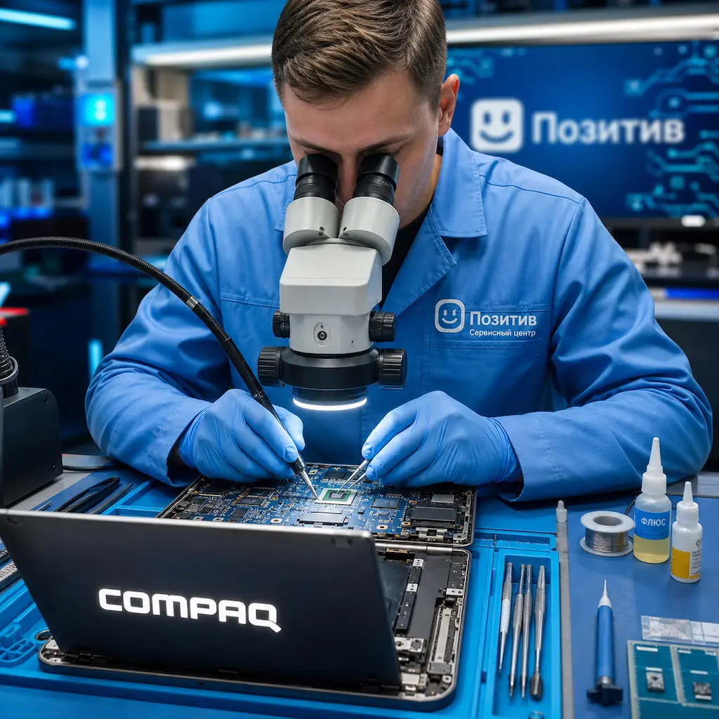 Замена видеокарты ноутбука Compaq в Солнечногорске