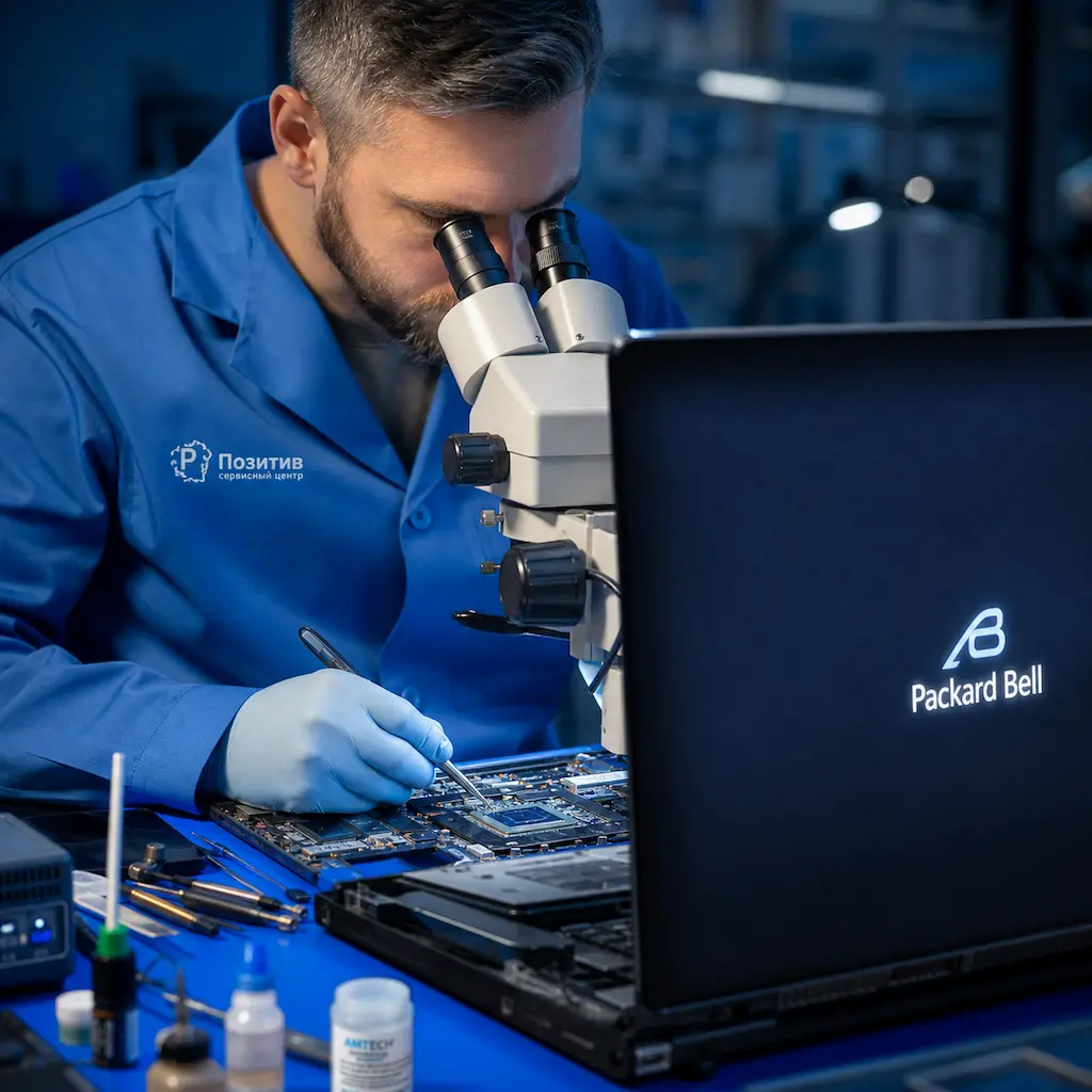 Замена видеокарты ноутбука Packard Bell в Солнечногорске