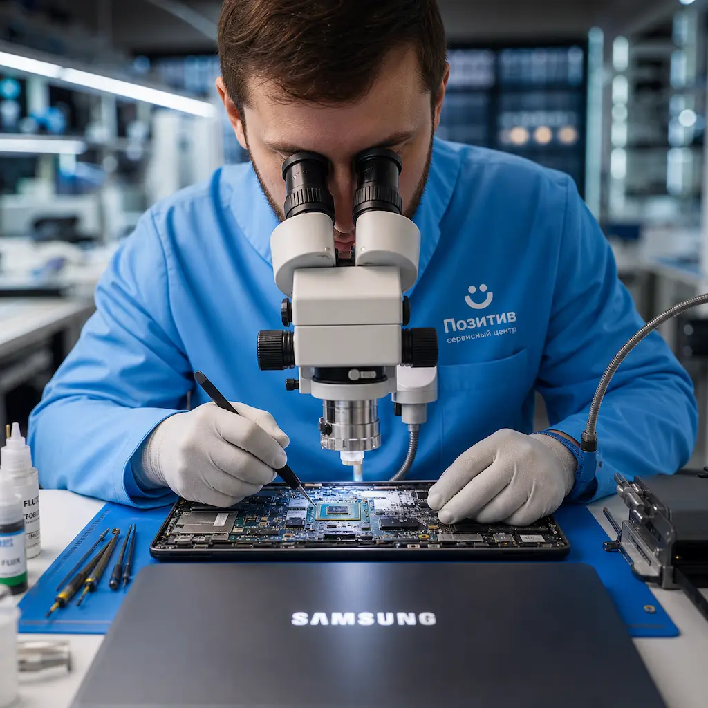Замена видеокарты ноутбука Samsung в Солнечногорске