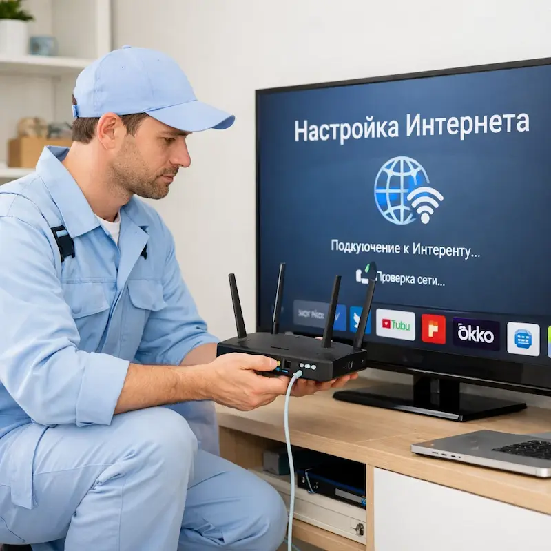 Настройка интернета на телевизоре в Солнечногорске