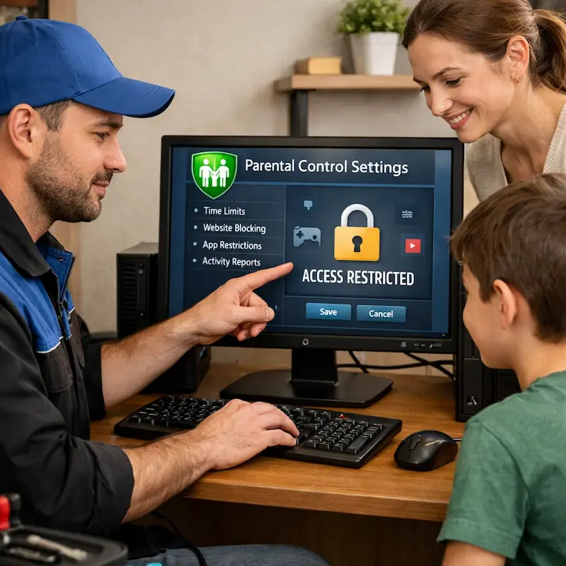 Родительский контроль на компьютере в Солнечногорске