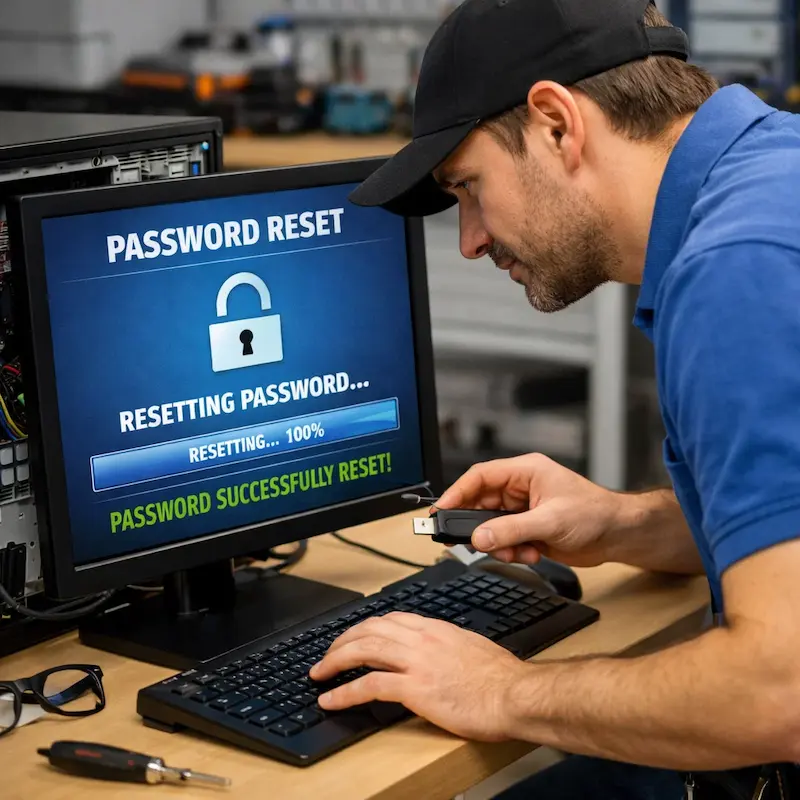 Сброс пароля от компьютера в Солнечногорске