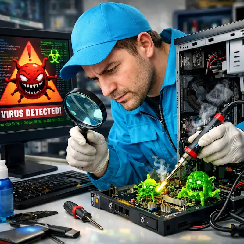 Вылечить компьютерный вирус в Солнечногорске