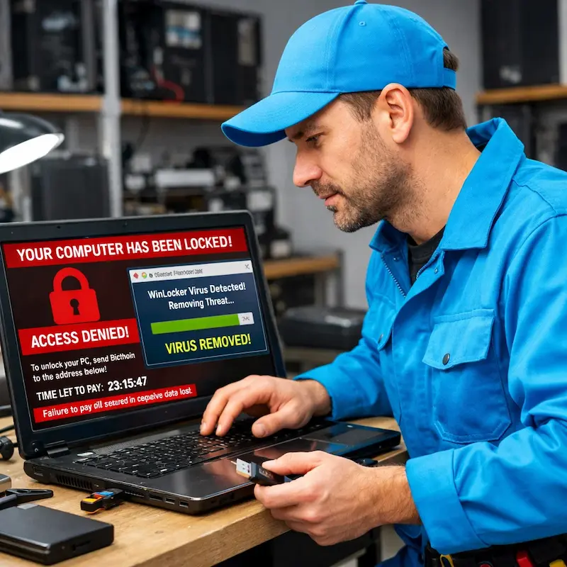 Разблокировать компьютер в Солнечногорске | Поможем